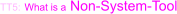 TT5: What is a Non-System-Tool